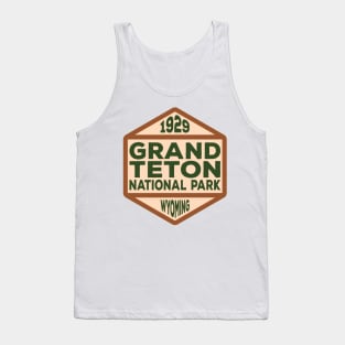 Grand Teton National Park badge Tank Top